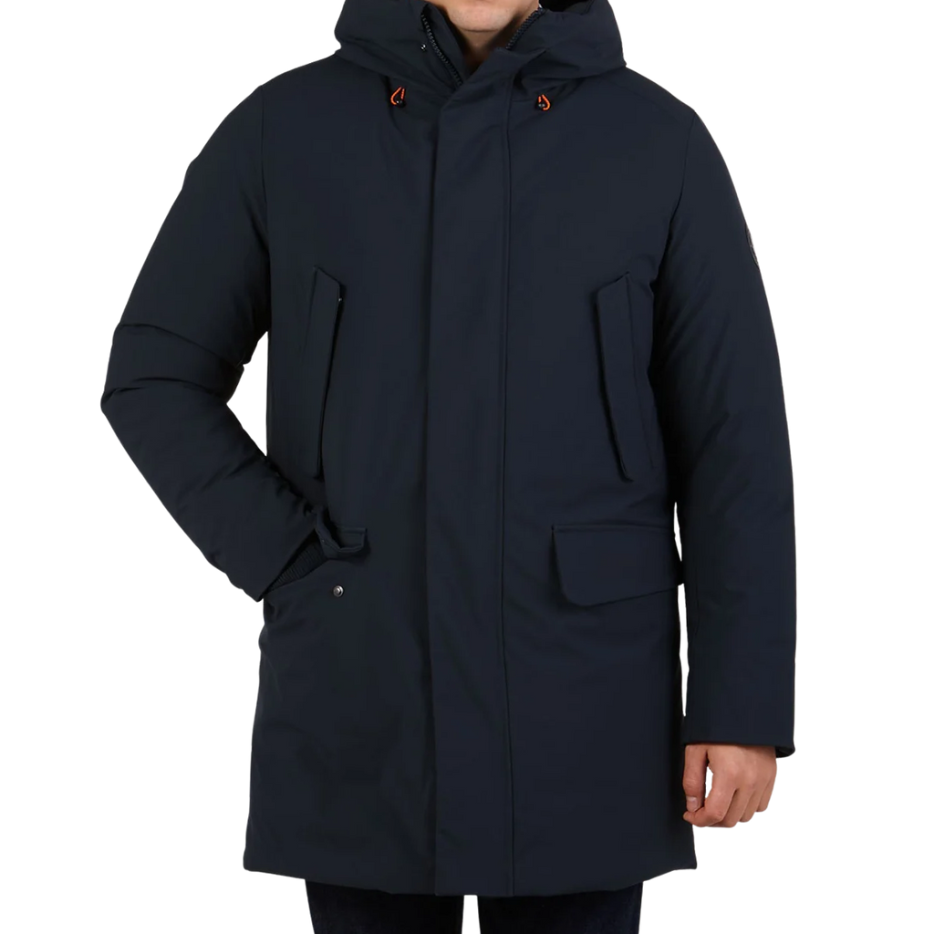 Save The Duck | Blue Black Padded Wilson Arctic Parka – Baltzar