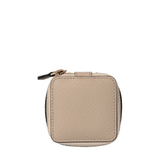 Smythson Sandstone Panama Leather Trinket Case Top