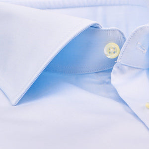 Stenströms Blue Fitted Body Singel Cuff Shirt Collar