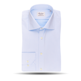 Stenströms Light Blue Fitted Body Single Cuff Shirt