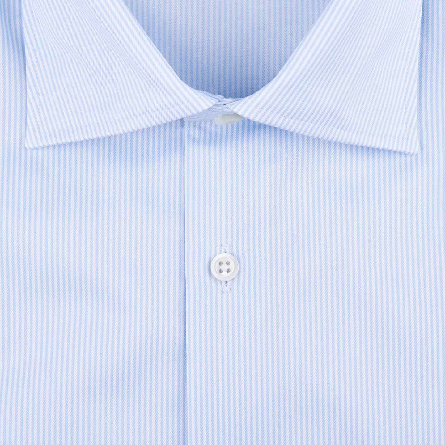 Stenströms Light Blue Striped Slimline Shirt Fabric