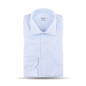 Stenströms Light Blue Striped Slimline Shirt Feature
