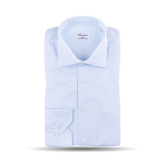 Stenströms Light Blue Striped Slimline Shirt Feature