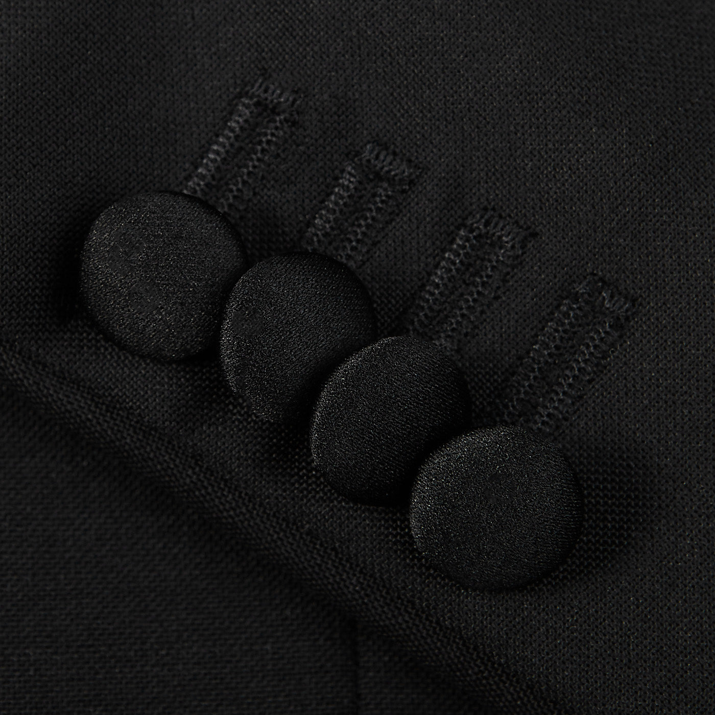 Studio 73 Black Wool Mohair Tuxedo Jacket Button