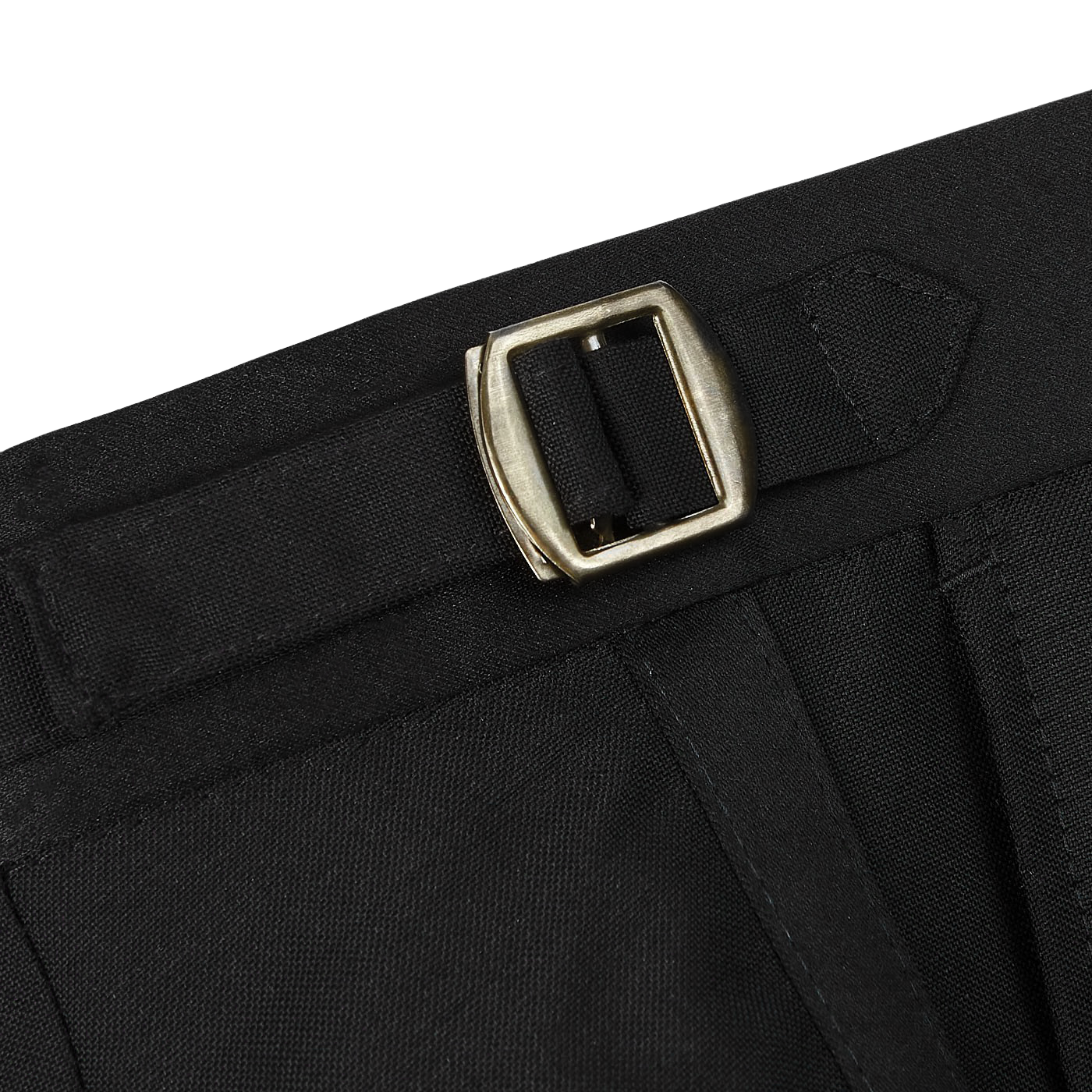 Studio 73 Black Wool Mohair Tuxedo Trousers Detail