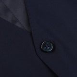 Studio 73 Navy Blue Super 130s Wool Suit Waistcoat Button
