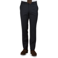 Studio 73 Navy Super 130s Wool Suit Trousers Front.png1