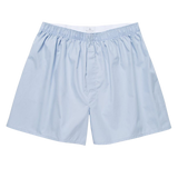 Sunspel Blue Cotton Boxer Shorts Feature