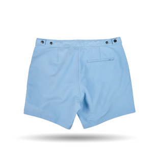 Sunspel Light Blue Tailored Swim Shorts Back