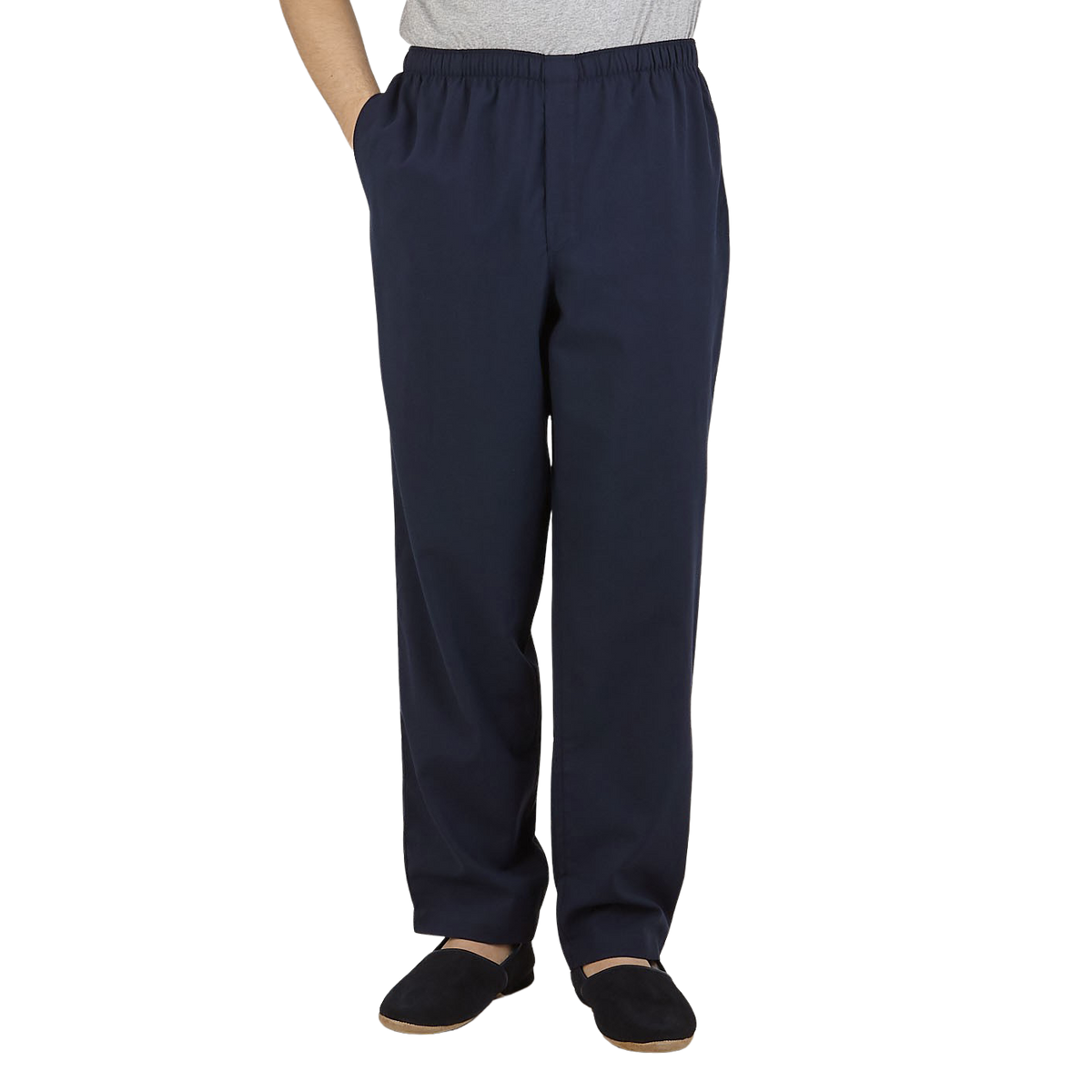 Sunspel | Navy Blue Cotton Twill Pyjamas – Baltzar