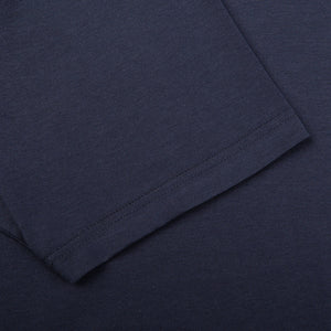 Sunspel Navy Classic Cotton T-Shirt Cuff