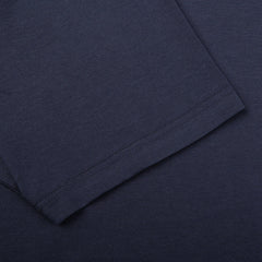 Sunspel Navy Classic Cotton T-Shirt Cuff