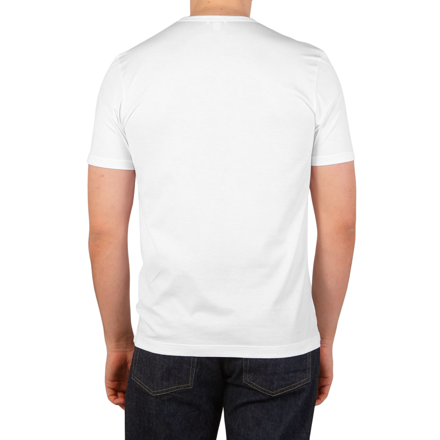 Sunspel White Classic Cotton T-Shirt Back1
