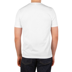 Sunspel White Classic Cotton T-Shirt Back1