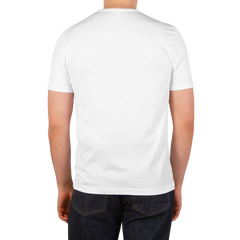 Sunspel White Classic Cotton T-Shirt Back1