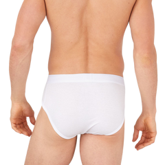 Sunspel White Superfine Cotton Briefs Back