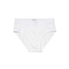 Sunspel White Superfine Cotton Briefs Feature