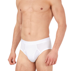 Sunspel White Superfine Cotton Briefs Front