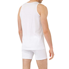 Sunspel White Superfine Cotton Tank Top Back