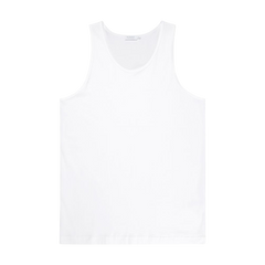 Sunspel White Superfine Cotton Tank Top Feature