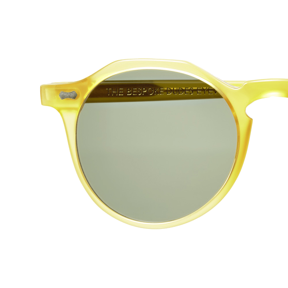 A lightweight pair of Lapel Honey Frame sunglasses by The Bespoke Dudes.