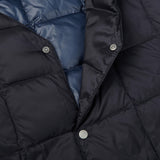 Taion Navy Blue Nylon Down Padded Jacket Open