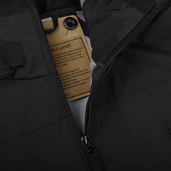 Ten C Black Cotton Nylon 3L Bonded Anorak Open