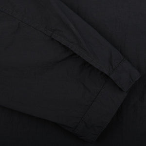 Ten C Black Washed Nylon Mid-Layer Overshirt Cuff