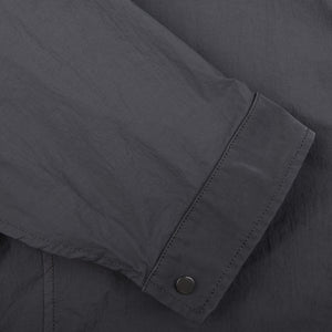 Ten C Grey Washed Nylon Mid Layer Jacket Cuff
