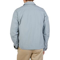 Ten C Salvia Washed Nylon Mid-Layer Overshirt Back