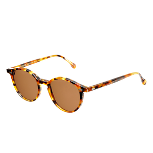 The Bespoke Dudes Cran Amber Tortoise Tobacco Lenses sunglasses are handmade.