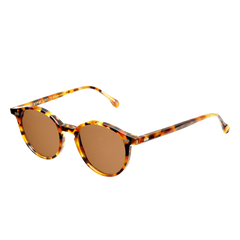 The Bespoke Dudes Cran Amber Tortoise Tobacco Lenses sunglasses are handmade.