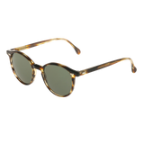 A pair of Cran Light Havana Bottle Green Lenses sunglasses from The Bespoke Dudes with a tortoise frame and high-quality lenses.