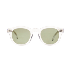 The Bespoke Dudes Donegal Transparent Bottle Green Lenses 49mm Front