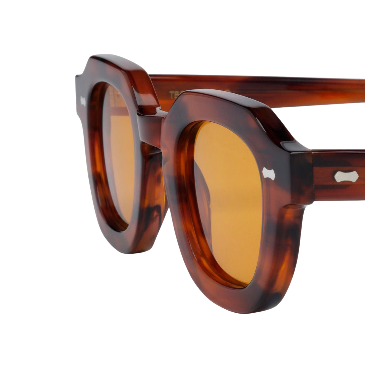 The Bespoke Dudes Eyewear Juta Eco Havana Orange Lenses 46mm Side