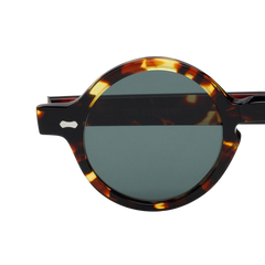 The Bespoke Dudes Eyewear Oxford Dark Havana Bottle Lenses 46mm Lens