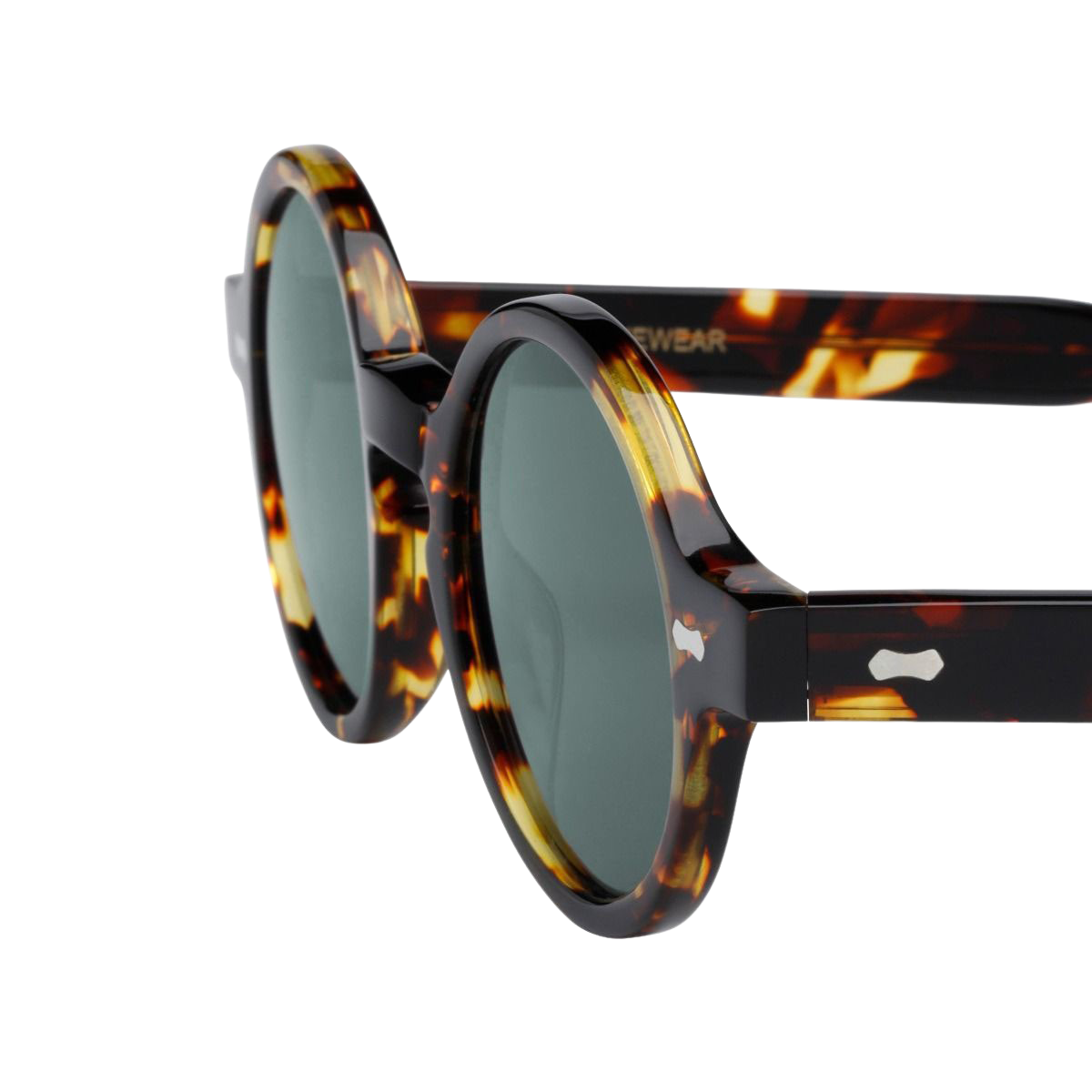 The Bespoke Dudes Eyewear Oxford Dark Havana Bottle Lenses 46mm Side