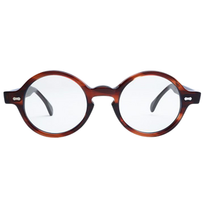 The Bespoke Dudes Eyewear Oxford Havana Optical Glasses 46mm Front