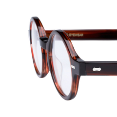 The Bespoke Dudes Eyewear Oxford Havana Optical Glasses 46mm Side