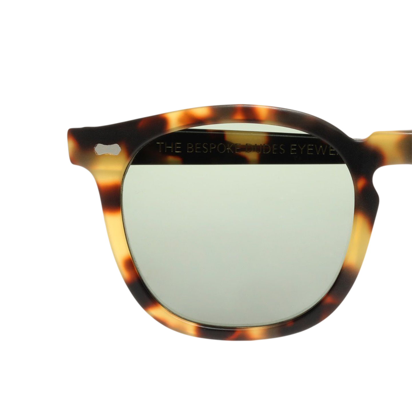 A pair of Twill Light Tortoise Bottle Green Lenses 49mm sunglasses from The Bespoke Dudes.