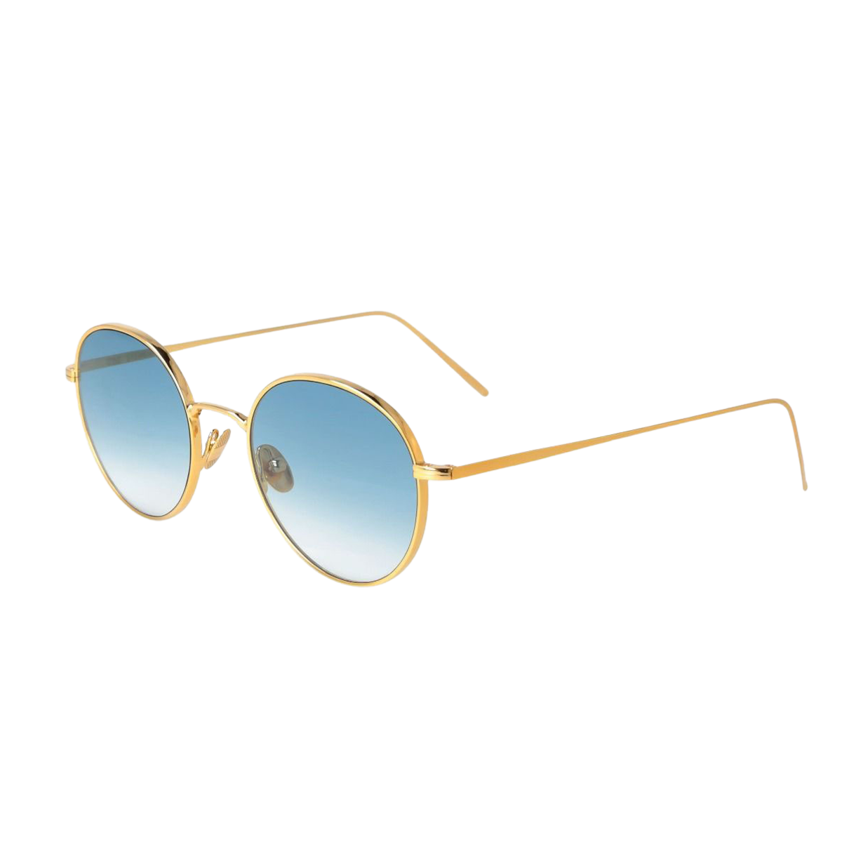 The Bespoke Dudes Ulster 24K Gold Gradient Blue Lenses 50mm Feature