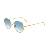The Bespoke Dudes Ulster 24K Gold Gradient Blue Lenses 50mm Feature