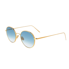 The Bespoke Dudes Ulster 24K Gold Gradient Blue Lenses 50mm Feature