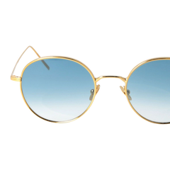 The Bespoke Dudes Ulster 24K Gold Gradient Blue Lenses 50mm Lens