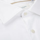 Tintoria Mattei White Cotton Oxford Casual Shirt Closed