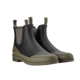 Tretorn Black Green Rubber Offroad Chelsea Boots Feature 1