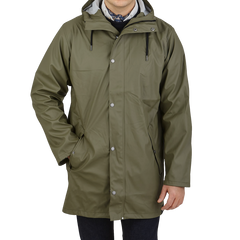 Tretorn Field Green Wings Plus Eco Rain Jacket Front