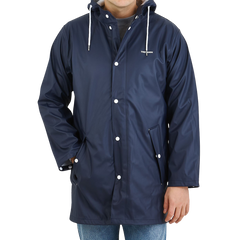 Tretorn Navy Blue Wings Rain Jacket Front