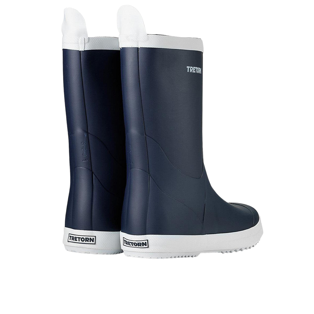 Tretorn Navy Blue Wings Rubber Boots Back New