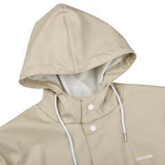 Tretorn Sand Beige Wings Rain Jacket Collar